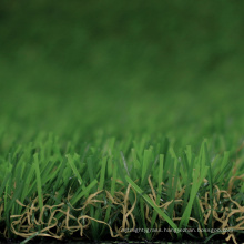 Natural looking artificial green grass carpet for green island